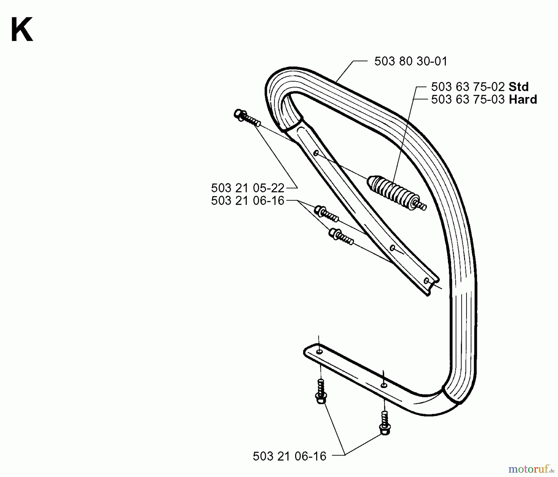 Jonsered Motorsägen 2165 - Jonsered Chainsaw (2000-04) HANDLE
