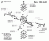 Jonsered 2165 - Chainsaw (2002-01) Ersatzteile CARBURETOR DETAILS #2
