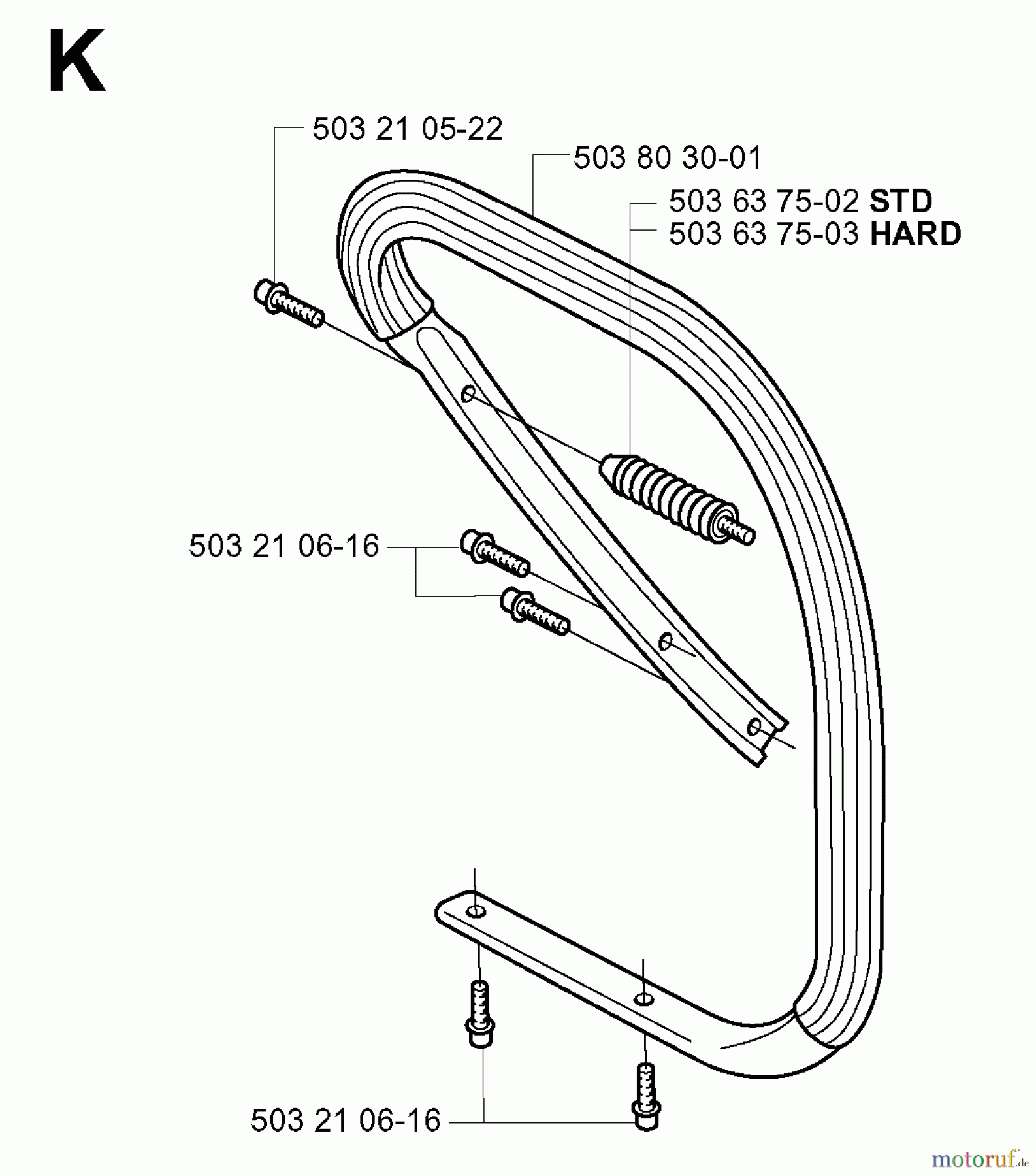  Jonsered Motorsägen 2165 - Jonsered Chainsaw (2002-01) HANDLE