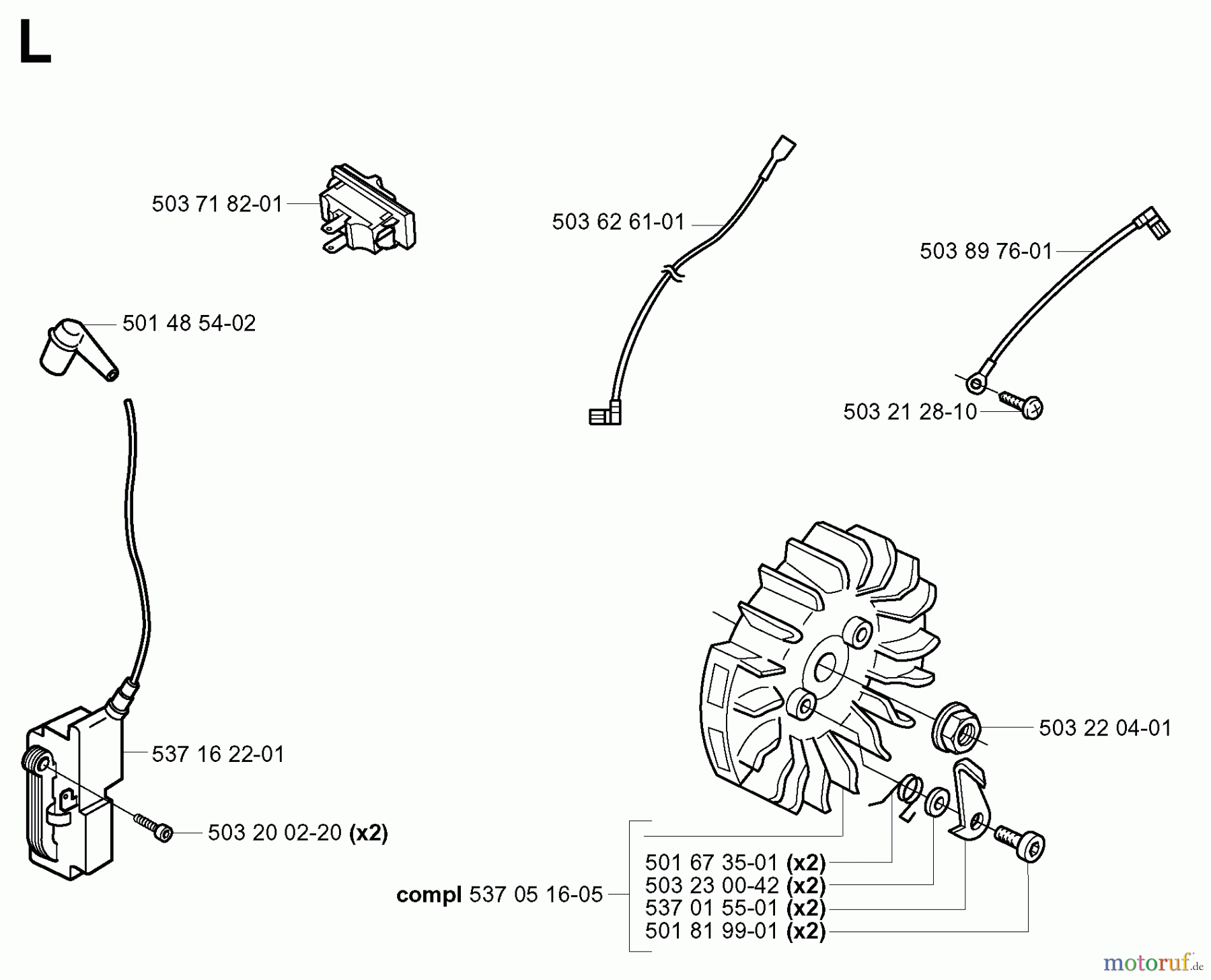  Jonsered Motorsägen 2165 - Jonsered Chainsaw (2002-01) IGNITION SYSTEM