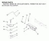 Jonsered LR13A (J8F13H36TC, 95413007) - Lawn & Garden Tractor (2000-02) Ersatzteile SECTOR GEAR / AXLE SUPPORT