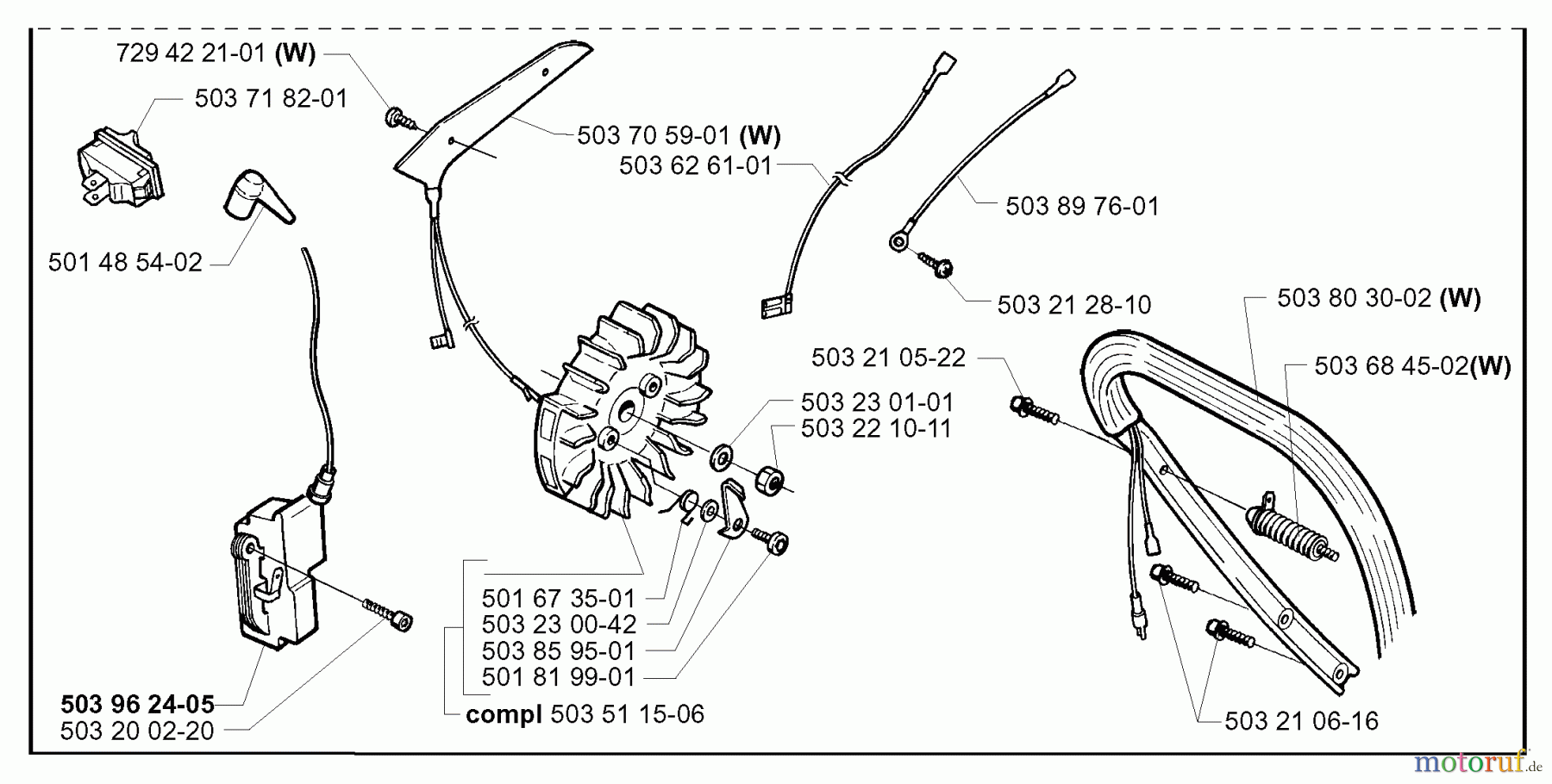  Jonsered Motorsägen 2171 EPA - Jonsered Chainsaw (2000-04) HEATED HANDLES