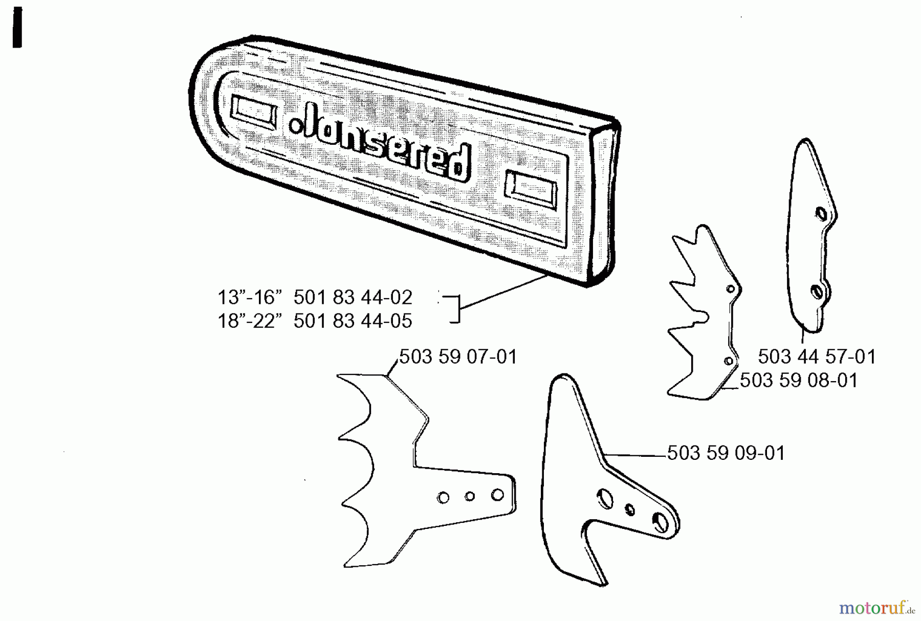  Jonsered Motorsägen 625 - Jonsered Chainsaw (1995-10) ACCESSORIES #1
