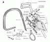 Jonsered 625 - Chainsaw (1995-10) Ersatzteile CHAIN BRAKE
