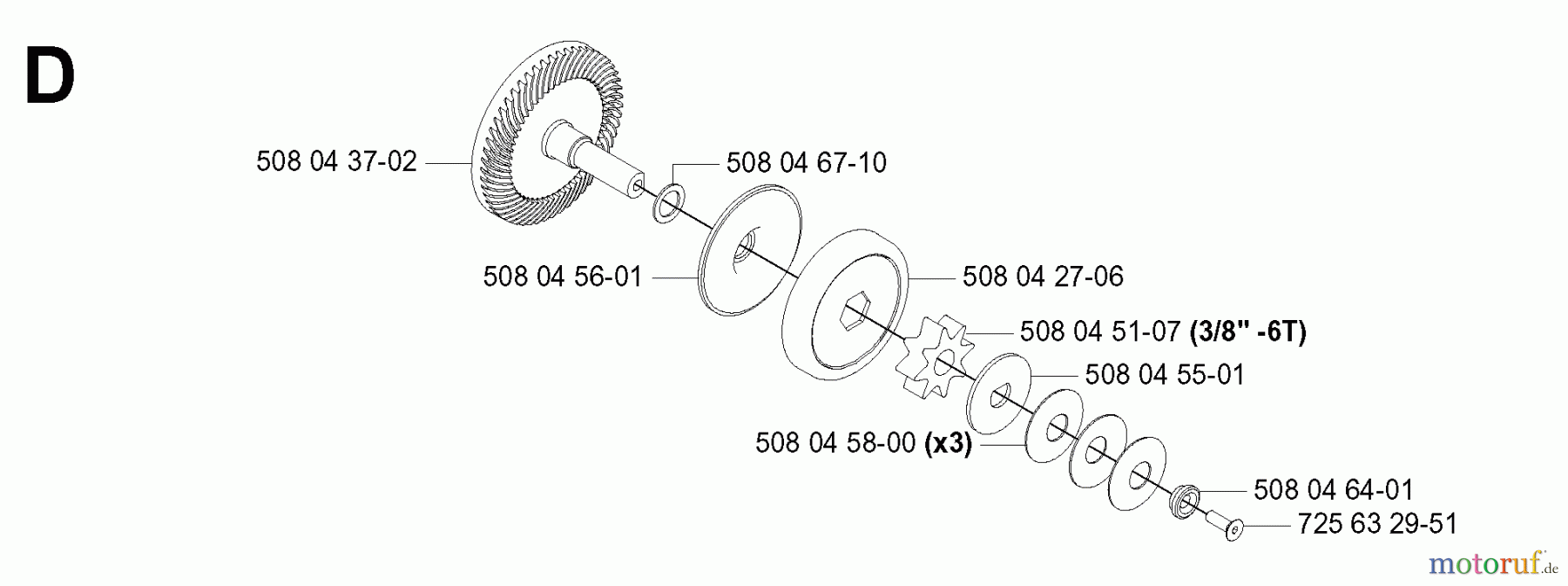 Jonsered Motorsägen CS2115EL - Jonsered Chainsaw (2003-08) CLUTCH #2