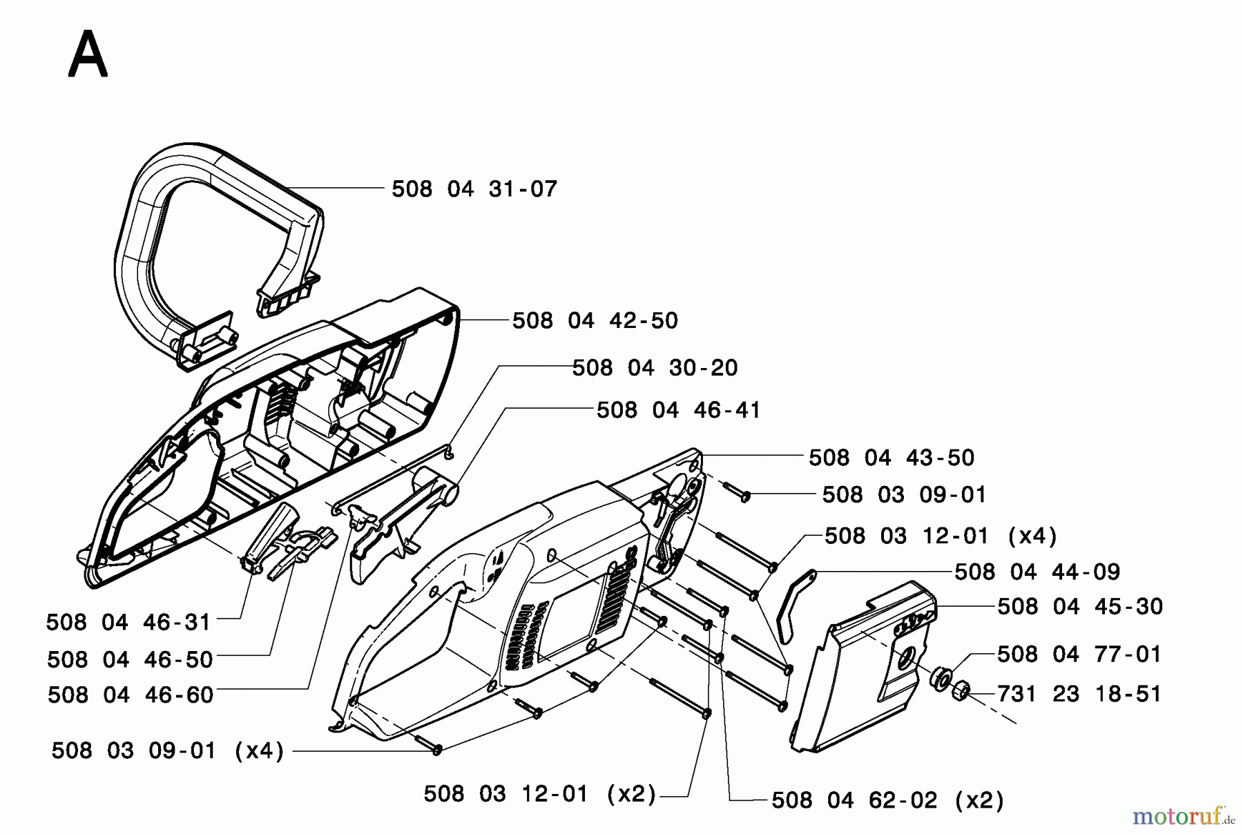 Jonsered Motorsägen CS2117EL - Jonsered Chainsaw (2005-01) CHASSIS / FRAME
