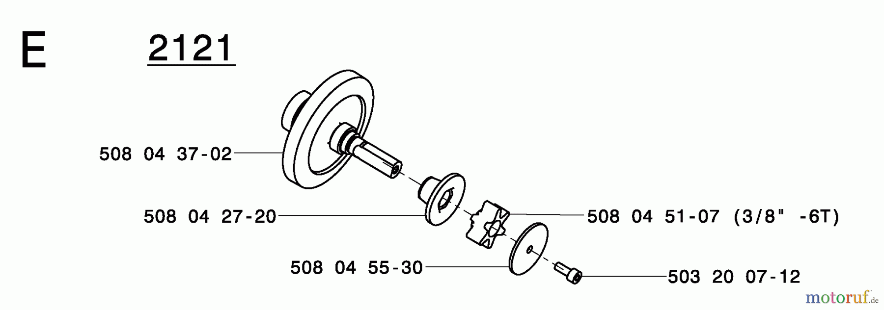 Jonsered Motorsägen CS2117EL - Jonsered Chainsaw (2005-01) CLUTCH #3