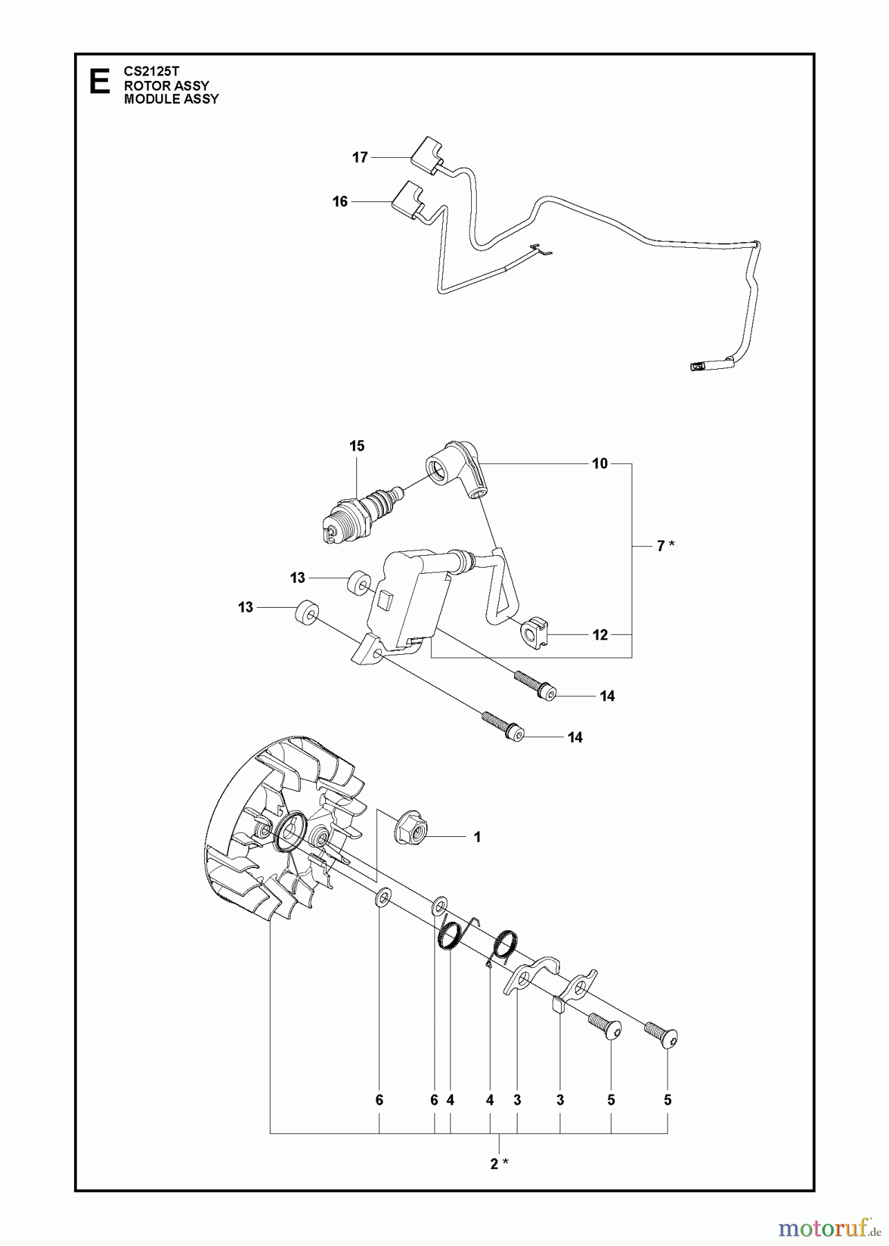  Jonsered Motorsägen CS2125 T - Jonsered Chainsaw (2009-08) IGNITION SYSTEM