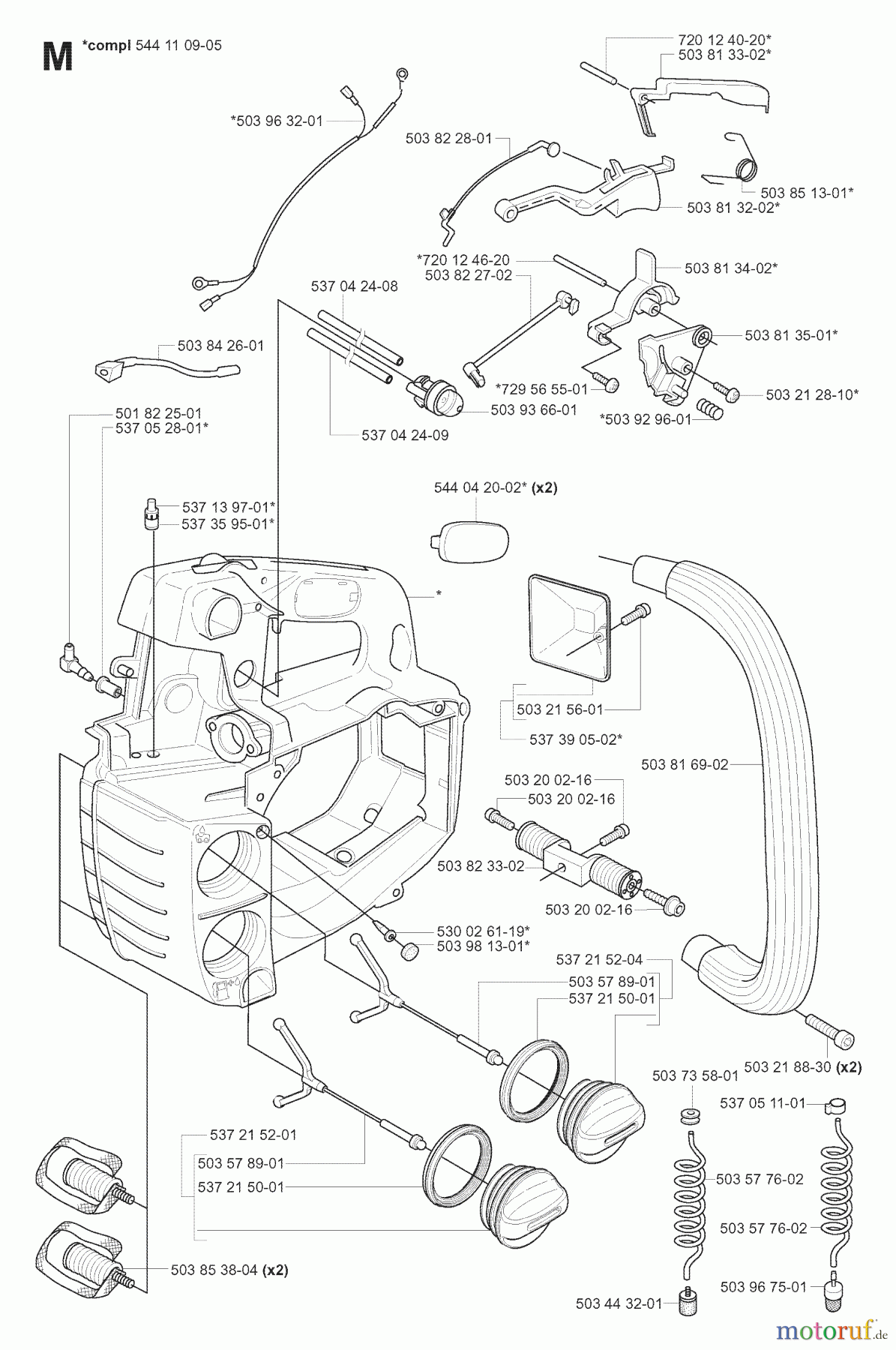  Jonsered Motorsägen CS2139 T - Jonsered Chainsaw (2008-02) FUEL TANK