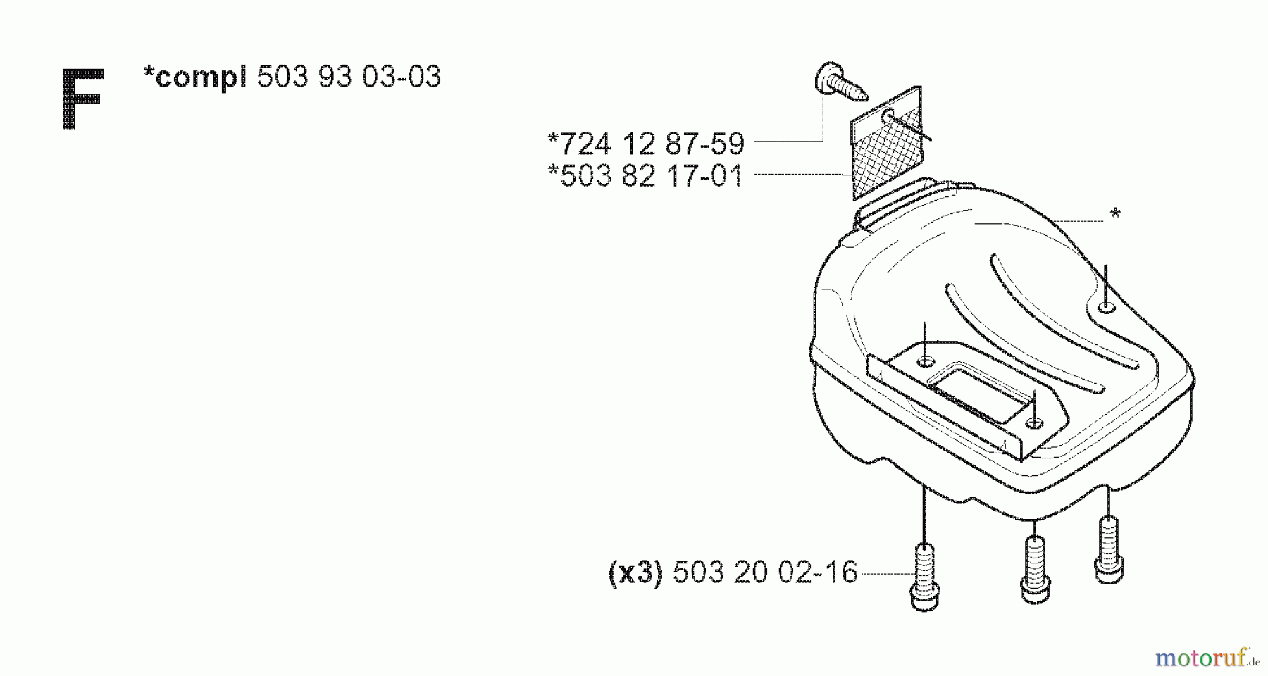 Jonsered Motorsägen CS2139 T - Jonsered Chainsaw (2008-02) MUFFLER