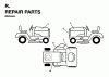 Jonsered LRH13 (954003421) - 36" Lawn & Garden Tractor (1996-01) Ersatzteile DECALS