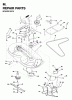 Jonsered LRH13 (954003421) - 36" Lawn & Garden Tractor (1996-01) Ersatzteile MOWER DECK / CUTTING DECK
