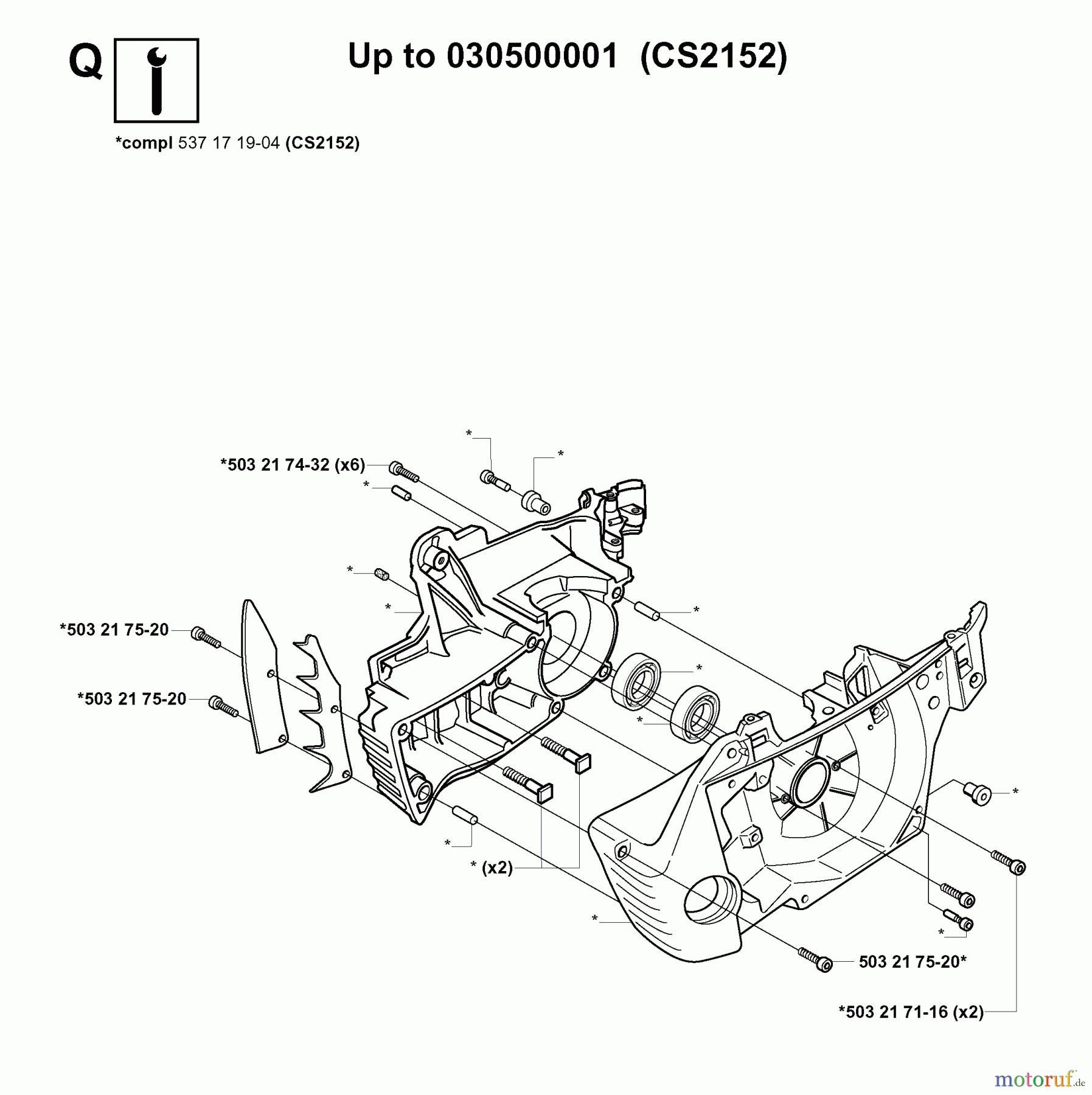  Jonsered Motorsägen CS2147 - Jonsered Chainsaw (2003-08) SERVICE UPDATES