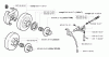 Jonsered CS2152 - Chainsaw (2002-09) Ersatzteile CLUTCH OIL PUMP
