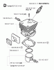 Jonsered CS2152 - Chainsaw (2002-09) Ersatzteile CYLINDER PISTON