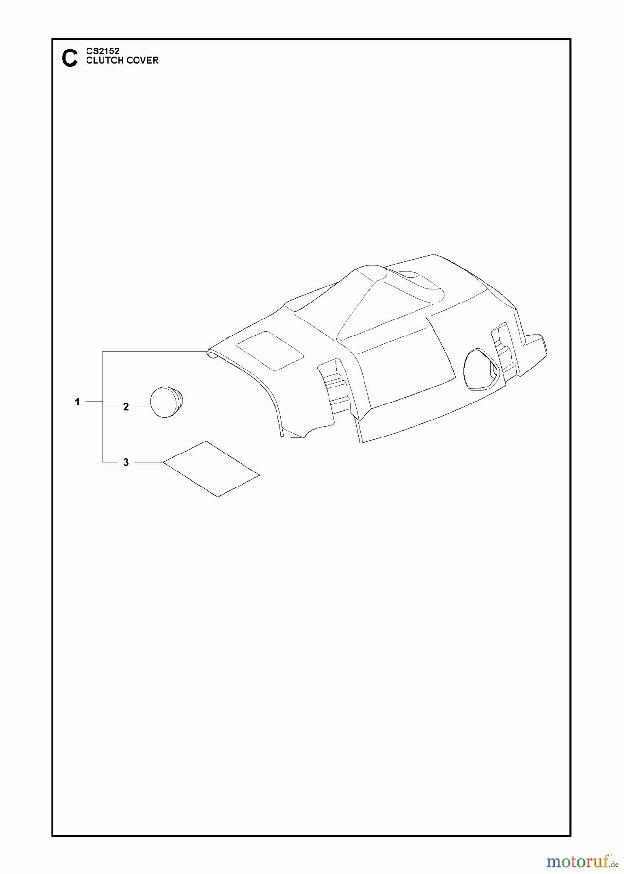 Jonsered Motorsägen CS2152 - Jonsered Chainsaw (2011-05) CLUTCH COVER