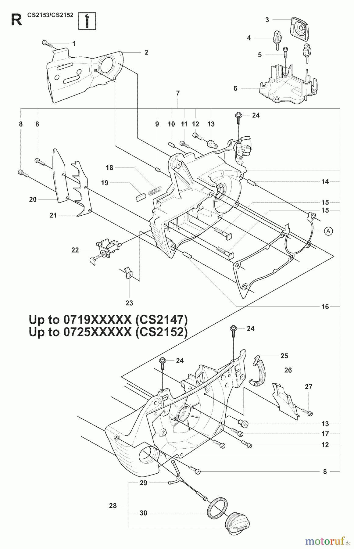  Jonsered Motorsägen CS2153 - Jonsered Chainsaw (2007-08) SERVICE UPDATES #2