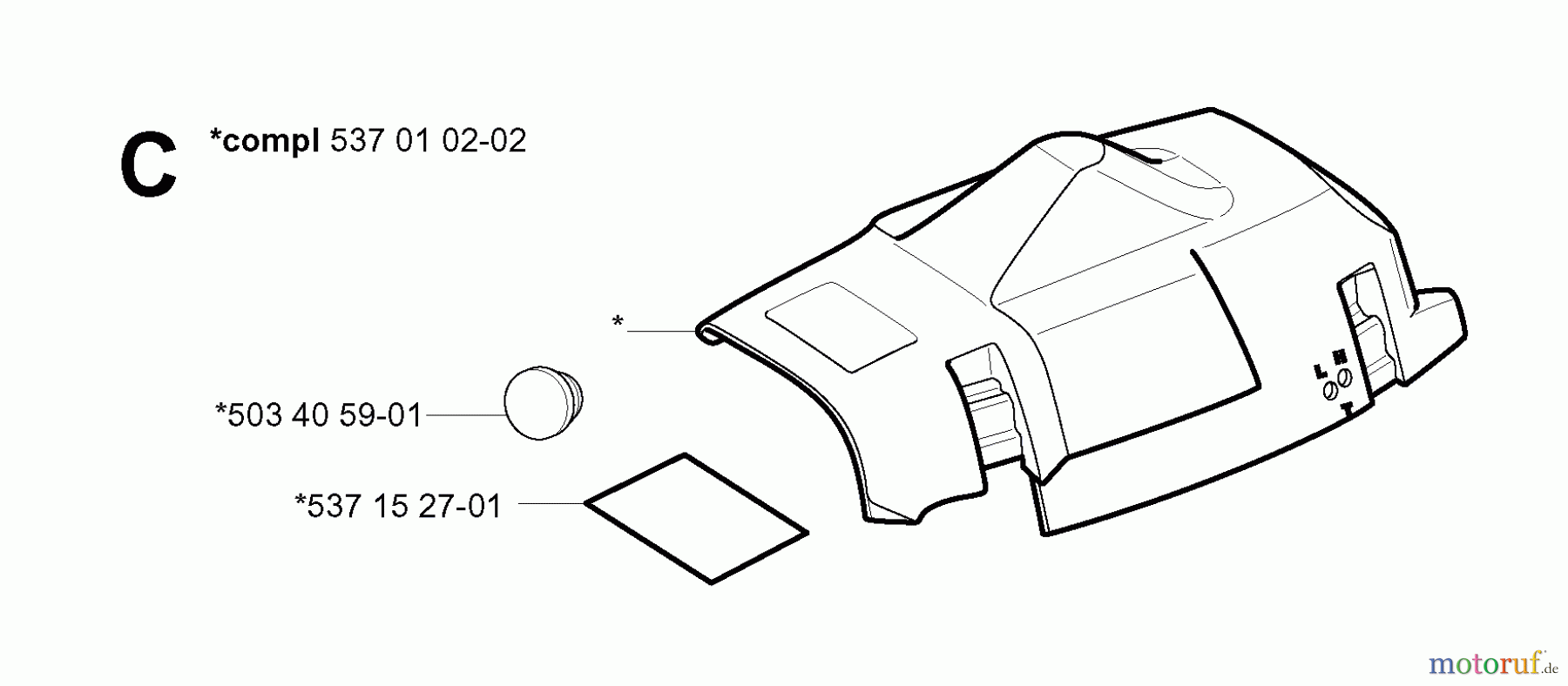 Jonsered Motorsägen CS2156 - Jonsered Chainsaw (2003-11) CYLINDER COVER
