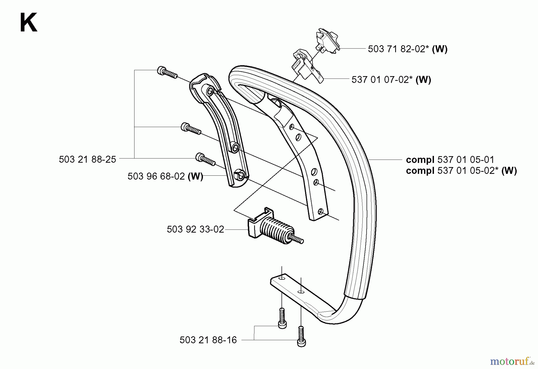 Jonsered Motorsägen CS2156 - Jonsered Chainsaw (2003-11) HANDLE