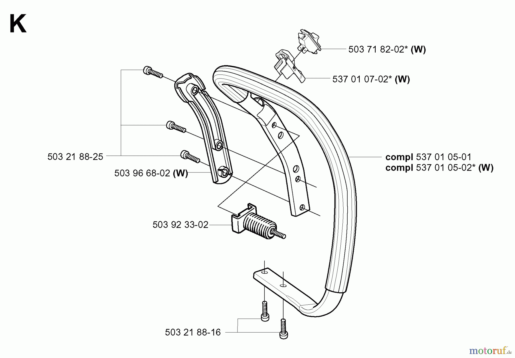  Jonsered Motorsägen CS2156 EPA - Jonsered Chainsaw (2004-05) HANDLE
