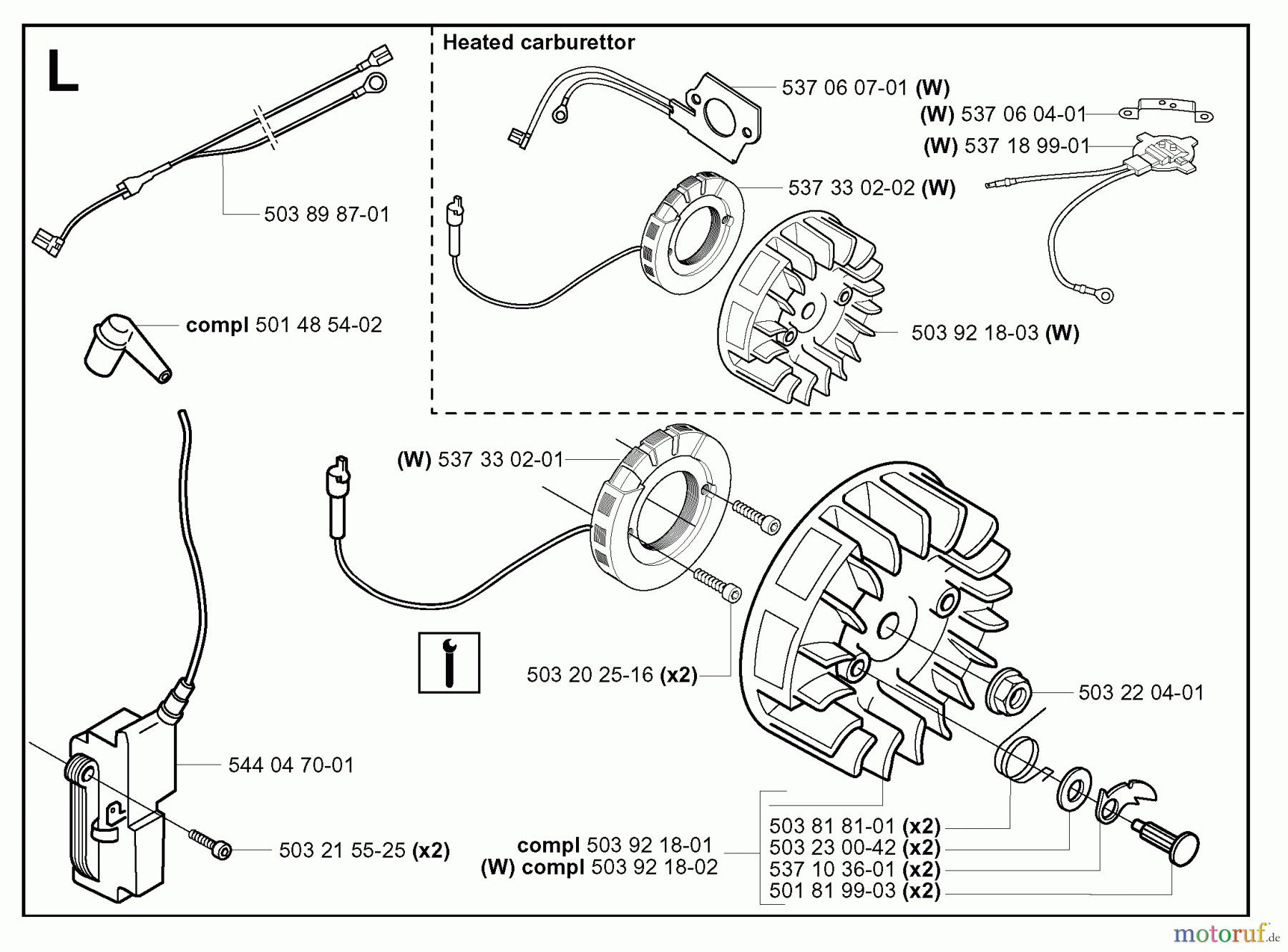 Jonsered Motorsägen CS2156 EPA - Jonsered Chainsaw (2006-02) IGNITION SYSTEM