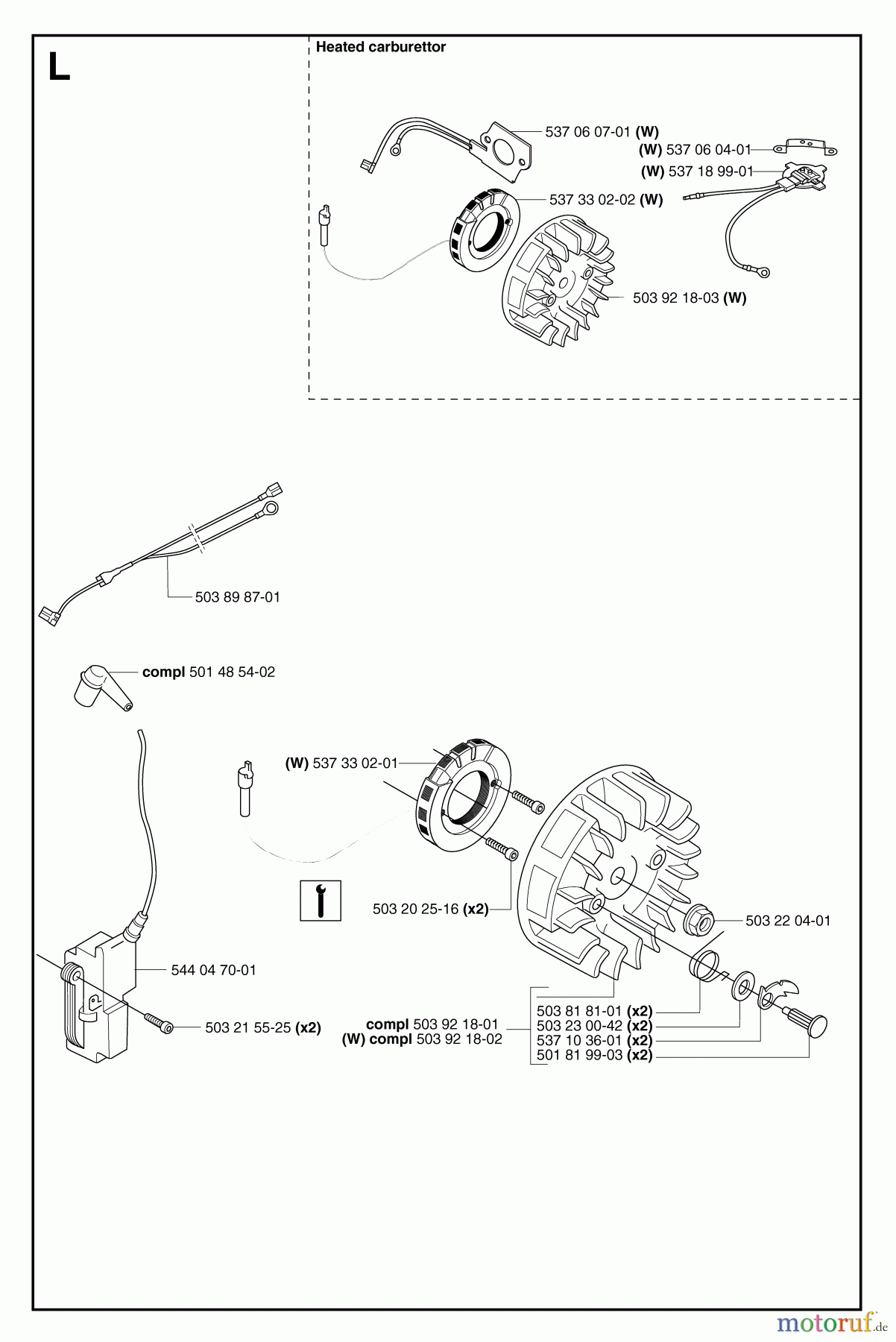  Jonsered Motorsägen CS2159 - Jonsered Chainsaw (2007-03) IGNITION SYSTEM #2