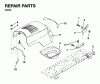 Jonsered LRH13 - 36" Lawn & Garden Tractor (1995-01) Ersatzteile HOOD
