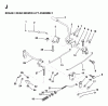 Jonsered LRH13 - 36" Lawn & Garden Tractor (1997-04) Ersatzteile BRAKE / REAR MOWER LIFT