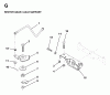 Jonsered LRH13 - 36" Lawn & Garden Tractor (1997-04) Ersatzteile SECTOR GEAR / AXLE SUPPORT