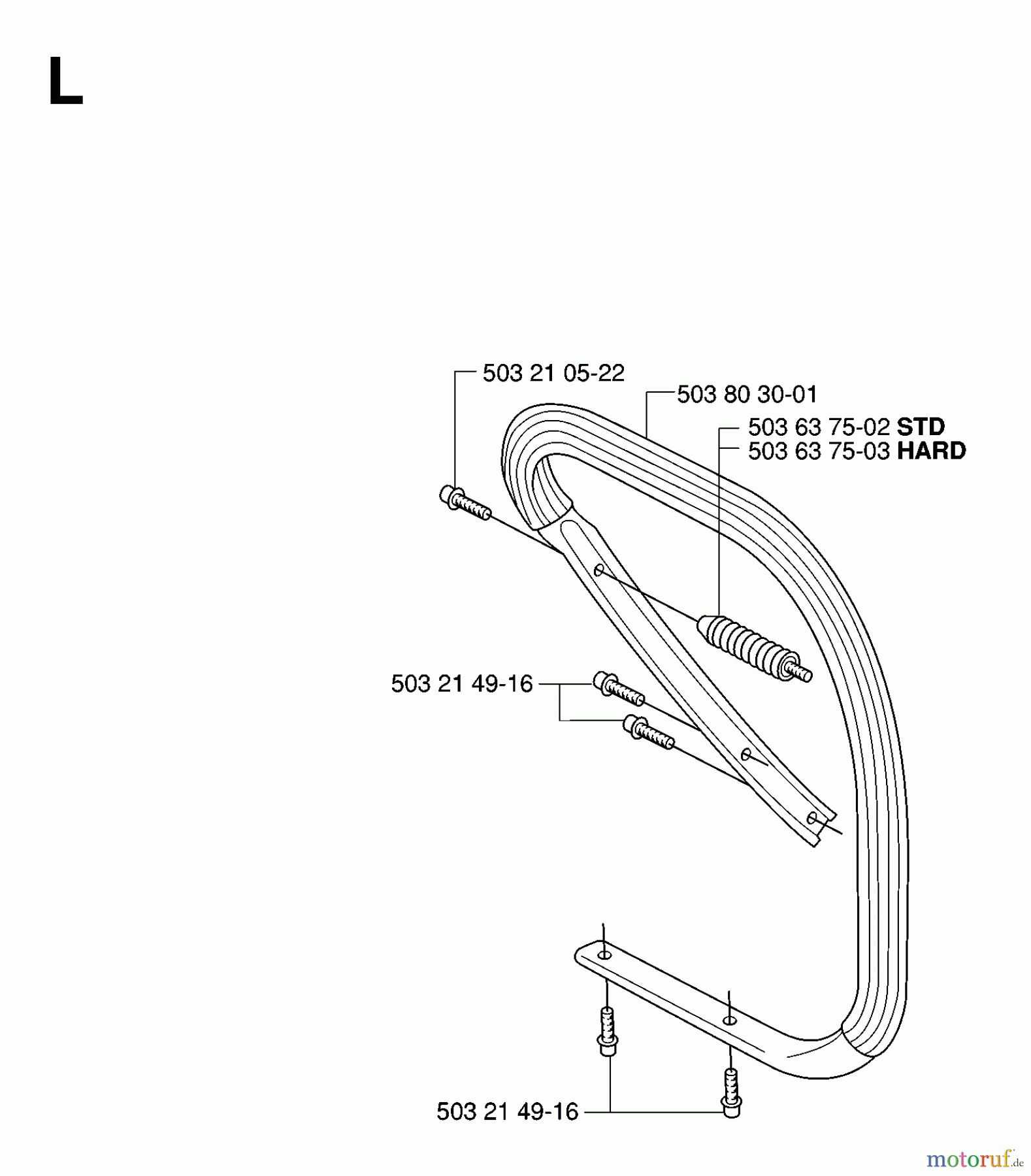 Jonsered Motorsägen CS2163 - Jonsered Chainsaw (2007-01) HANDLE #1