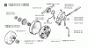Jonsered CS2165 EPA - Chainsaw (2003-06) Ersatzteile CLUTCH OIL PUMP