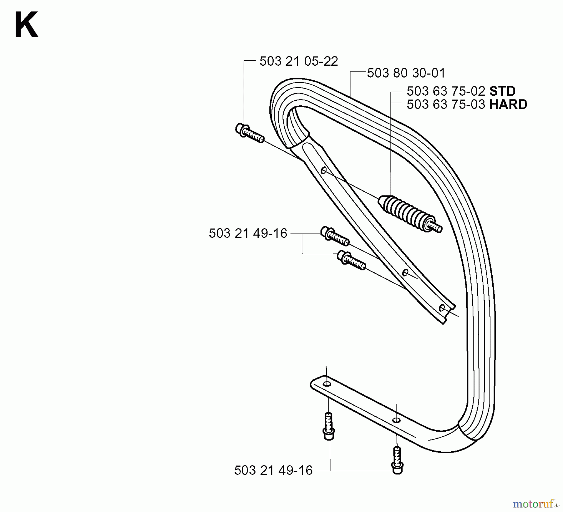  Jonsered Motorsägen CS2165 EPA - Jonsered Chainsaw (2003-06) HANDLE