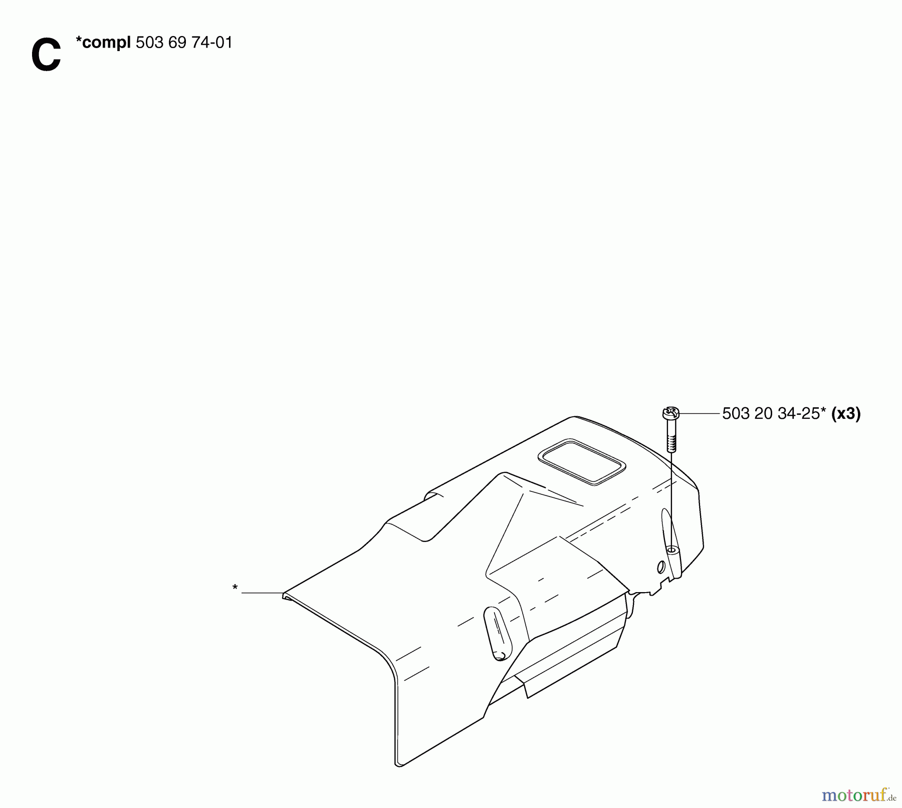  Jonsered Motorsägen CS2165 - Jonsered Chainsaw (2007-03) CYLINDER COVER #1
