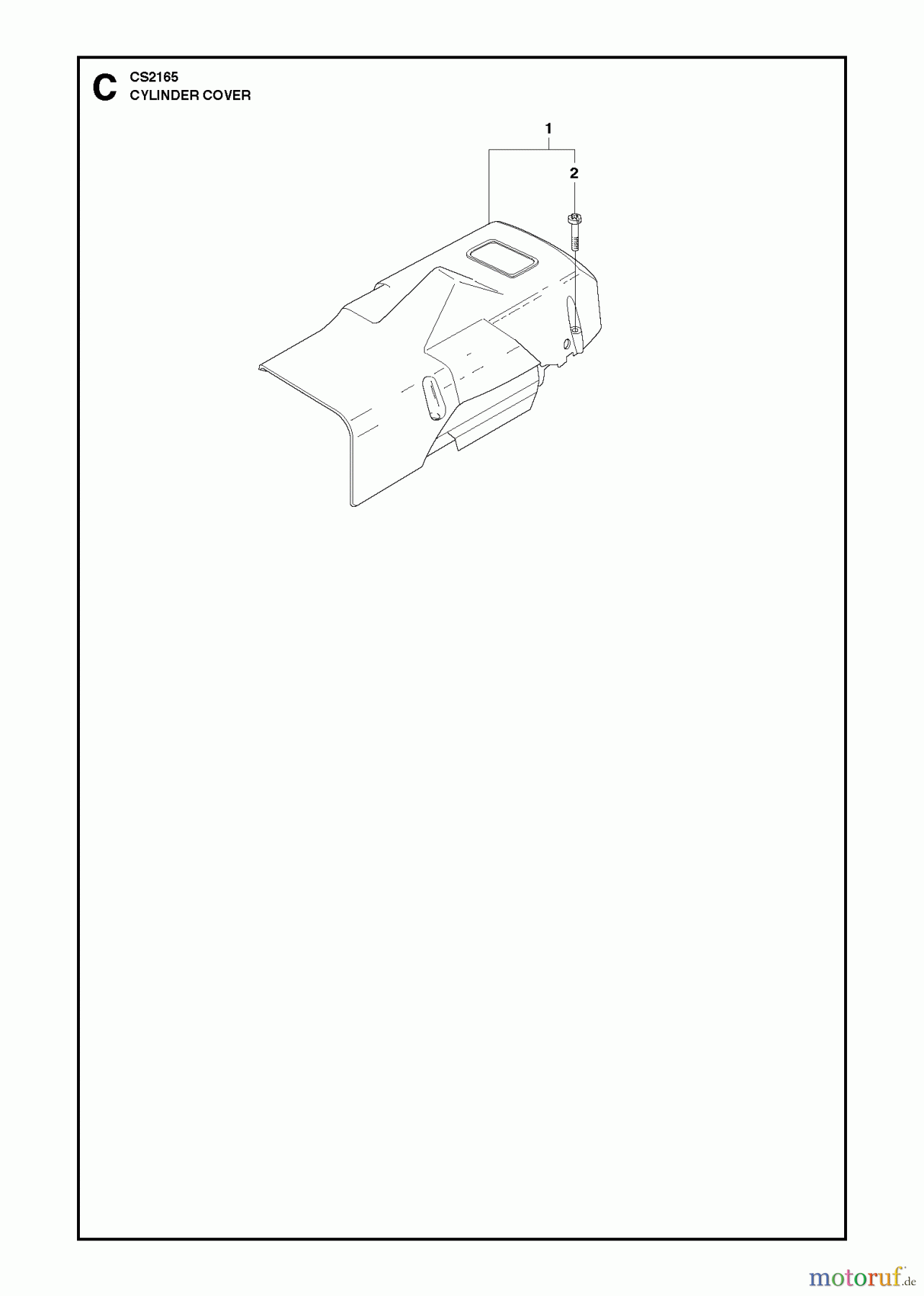  Jonsered Motorsägen CS2165 - Jonsered Chainsaw (2011-05) CYLINDER COVER