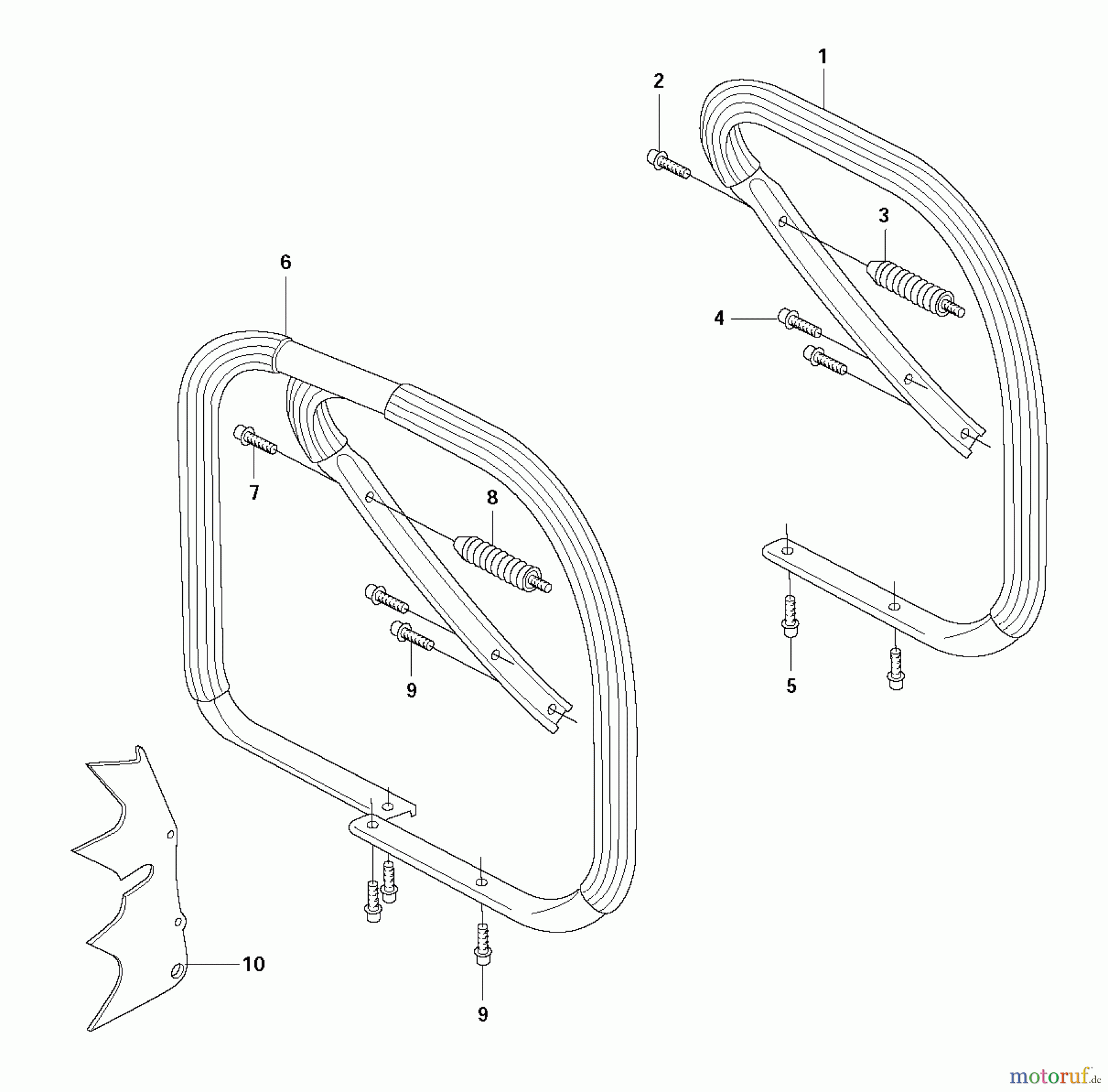 Jonsered Motorsägen CS2172 - Jonsered Chainsaw (2010-08) HANDLE
