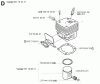 Jonsered CS2186 EPA - Chainsaw (2005-03) Ersatzteile CYLINDER PISTON