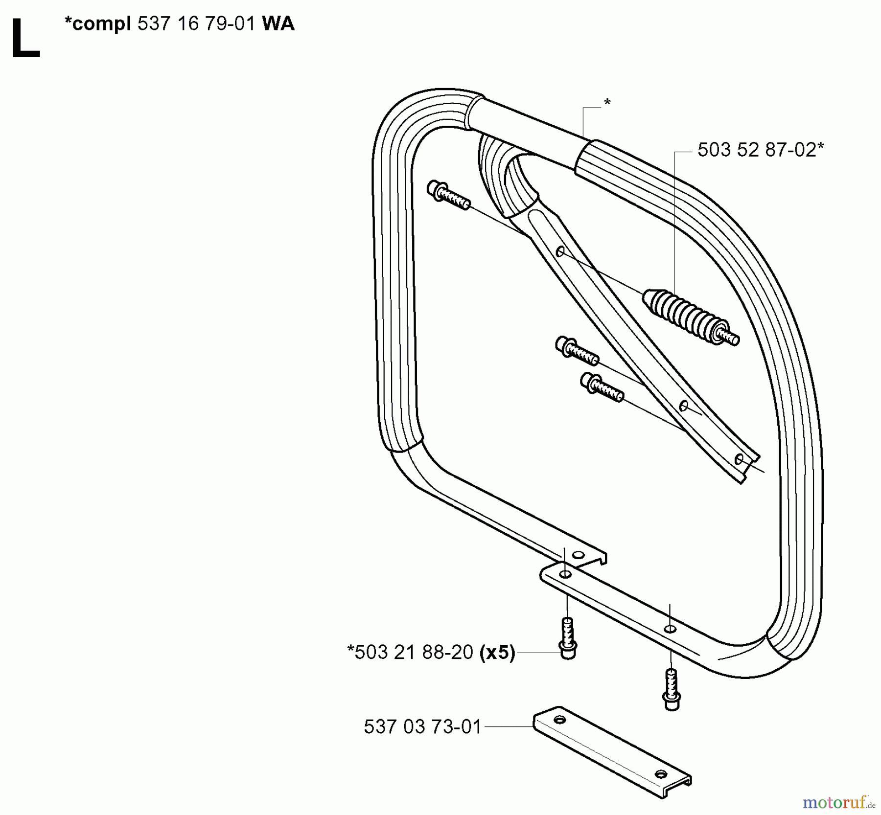 Jonsered Motorsägen CS2186 - Jonsered Chainsaw (2005-03) HANDLE #1