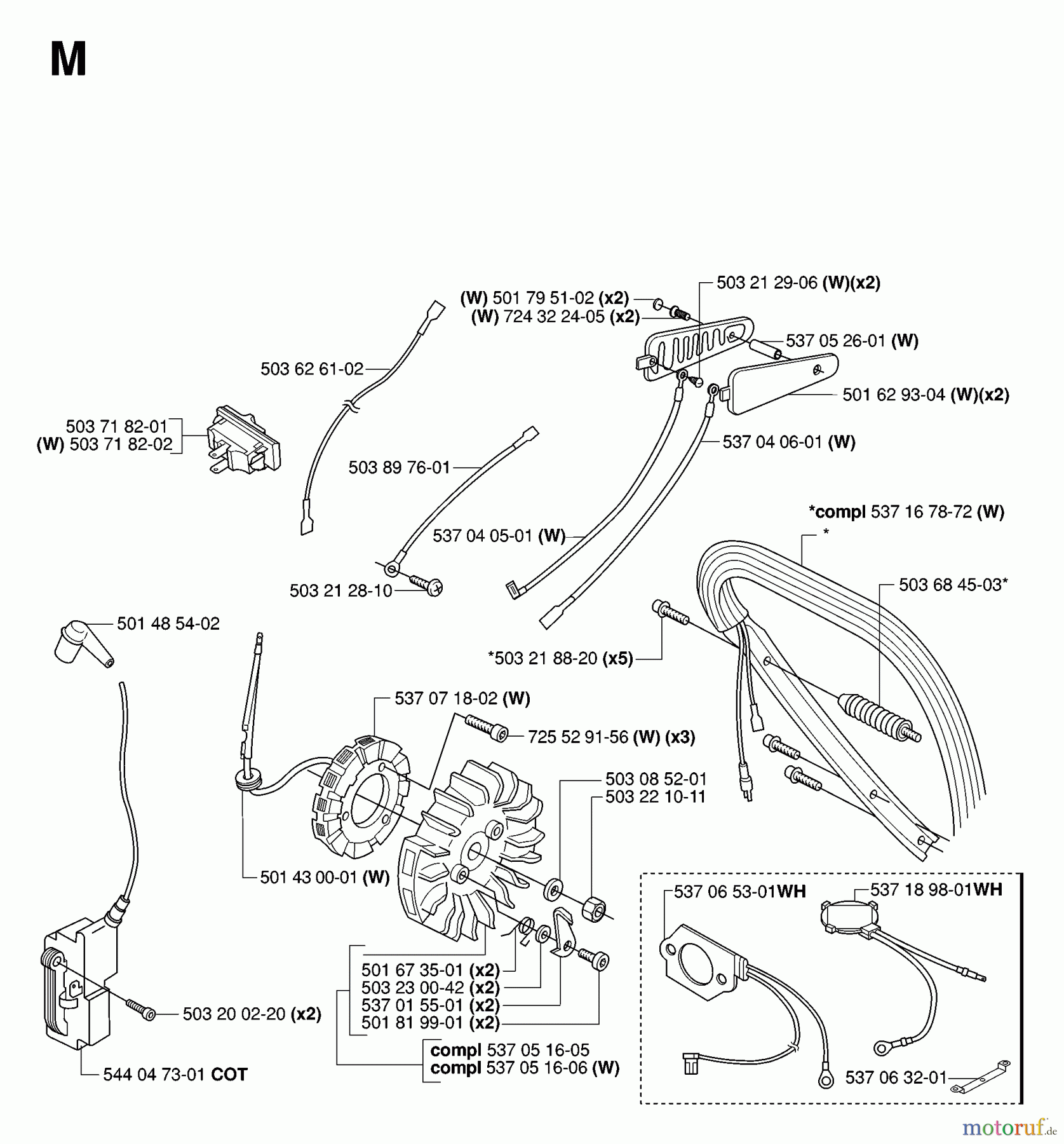 Jonsered Motorsägen CS2186 EPA - Jonsered Chainsaw (2007-01) IGNITION SYSTEM