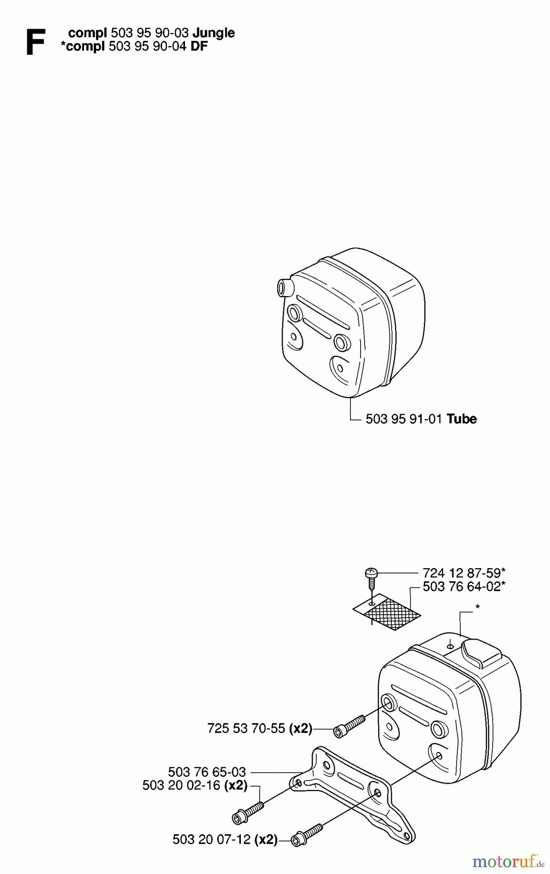 Jonsered Motorsägen CS2186 - Jonsered Chainsaw (2007-01) MUFFLER