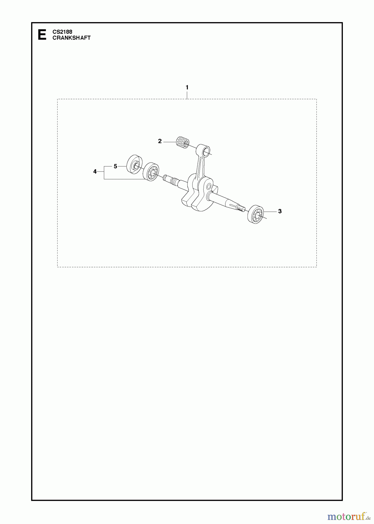 Jonsered Motorsägen CS2188 - Jonsered Chainsaw (2011-05) CRANKSHAFT
