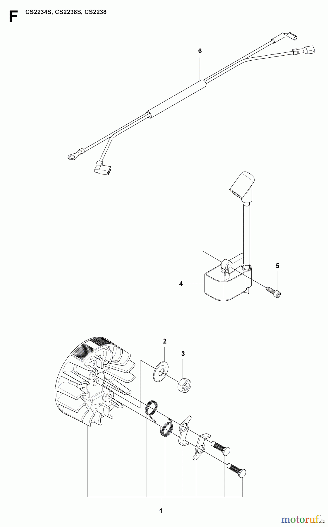 Jonsered Motorsägen CS2238 - Jonsered Chainsaw (2009-01) IGNITION SYSTEM