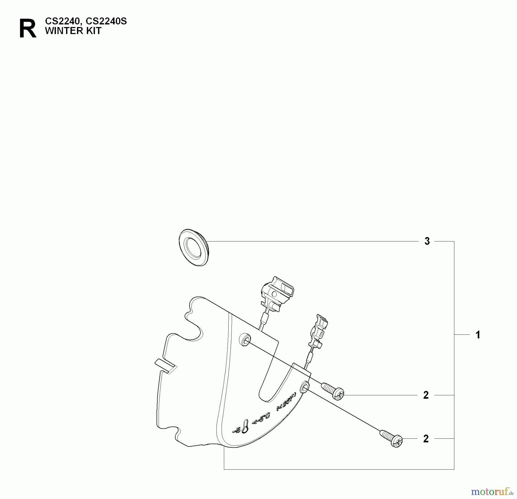 Jonsered Motorsägen CS2240 S - Jonsered Chainsaw (2009-02) WINTER KIT