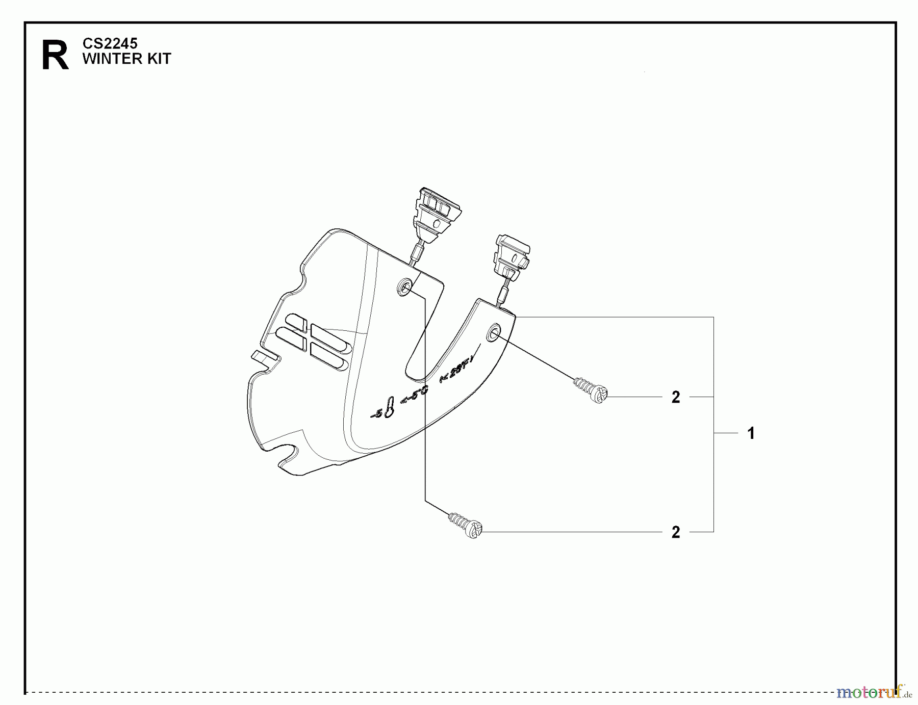  Jonsered Motorsägen CS2245 - Jonsered Chainsaw (2009-02) WINTER KIT