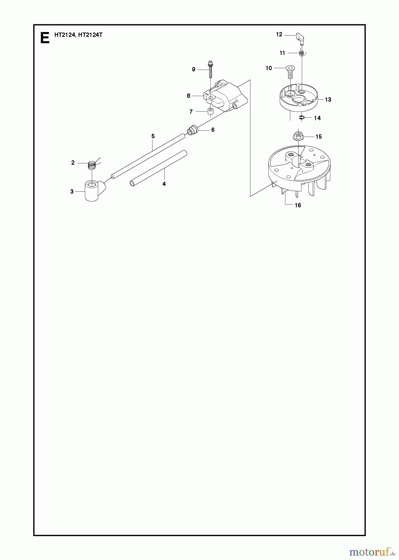  Jonsered Heckenscheren HT2124T - Jonsered Hedge Trimmer (2010-02) IGNITION SYSTEM