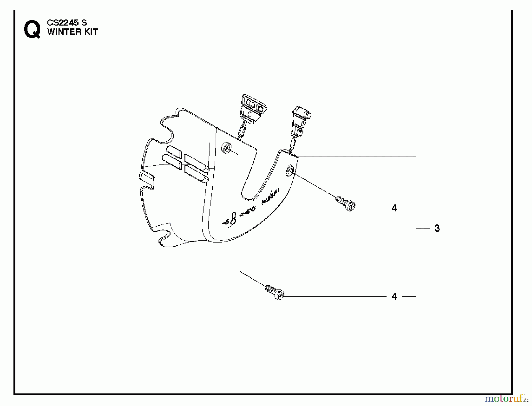  Jonsered Motorsägen CS2245 S - Jonsered Chainsaw (2011-07) WINTER KIT