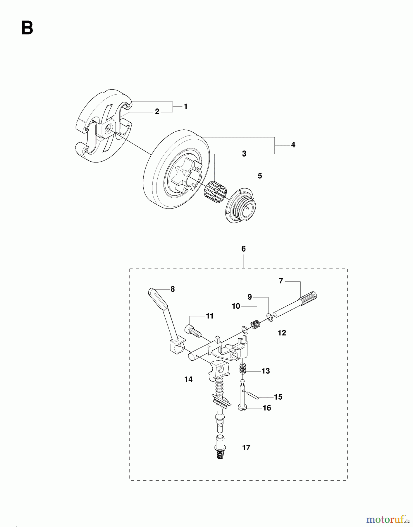  Jonsered Motorsägen CS2255 - Jonsered Chainsaw (2008-03) CLUTCH OIL PUMP