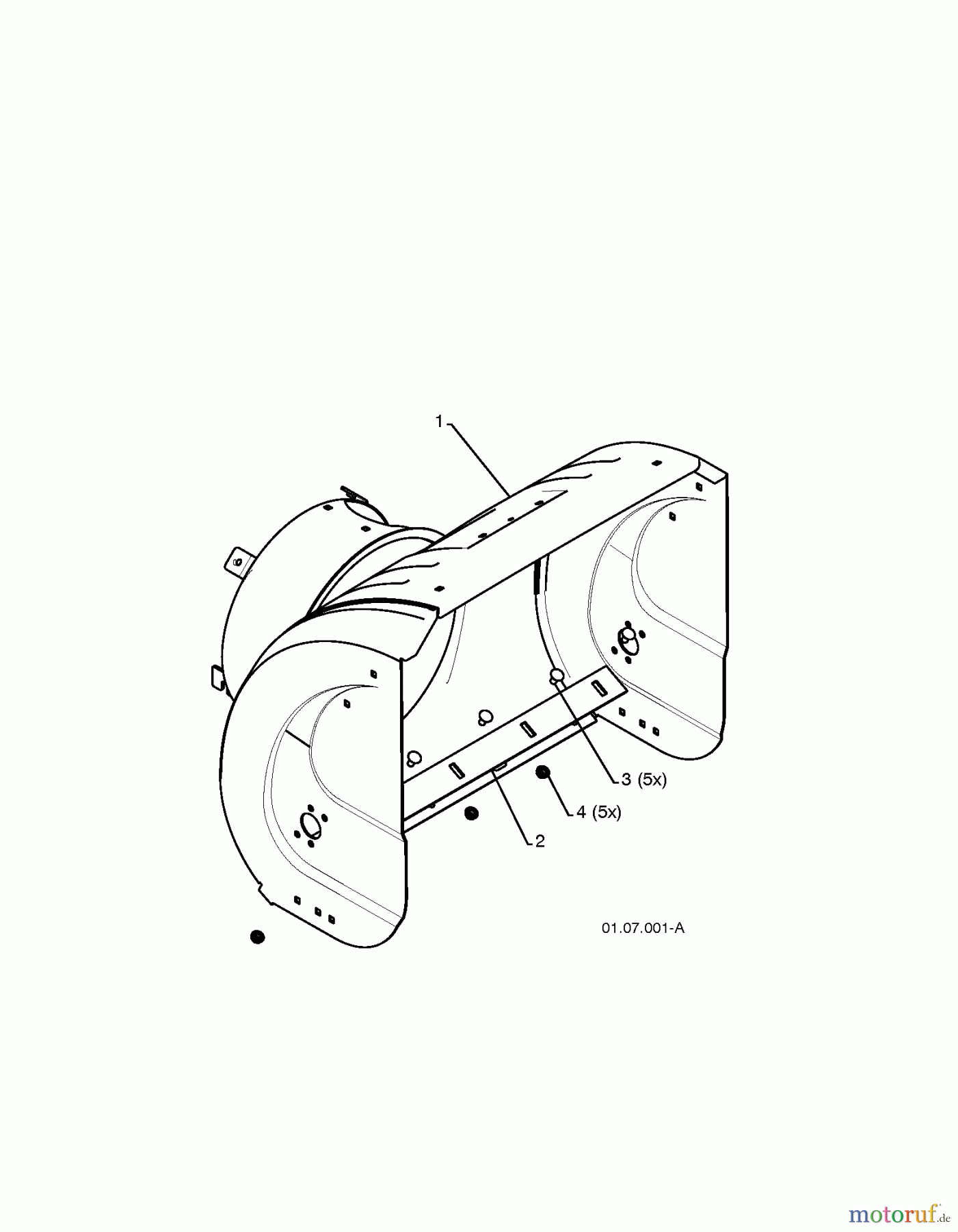  Jonsered Schneefräsen ST 2106 (96191002005) - Jonsered Snow Thrower (2009-08) AUGER HOUSING IMPELLER #4