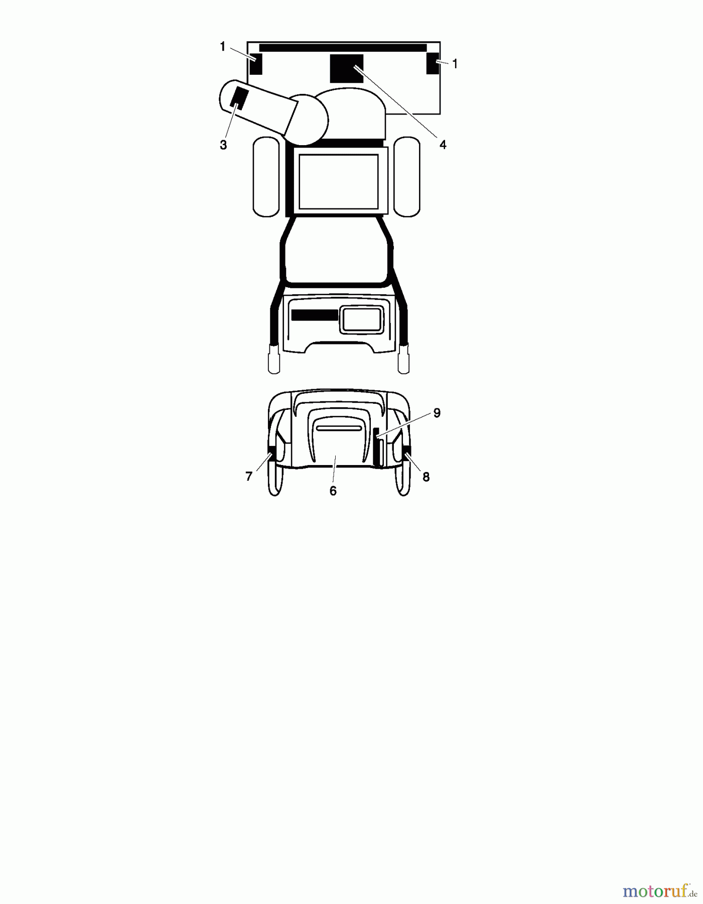 Jonsered Schneefräsen ST 2106 (96191002005) - Jonsered Snow Thrower (2009-08) DECALS