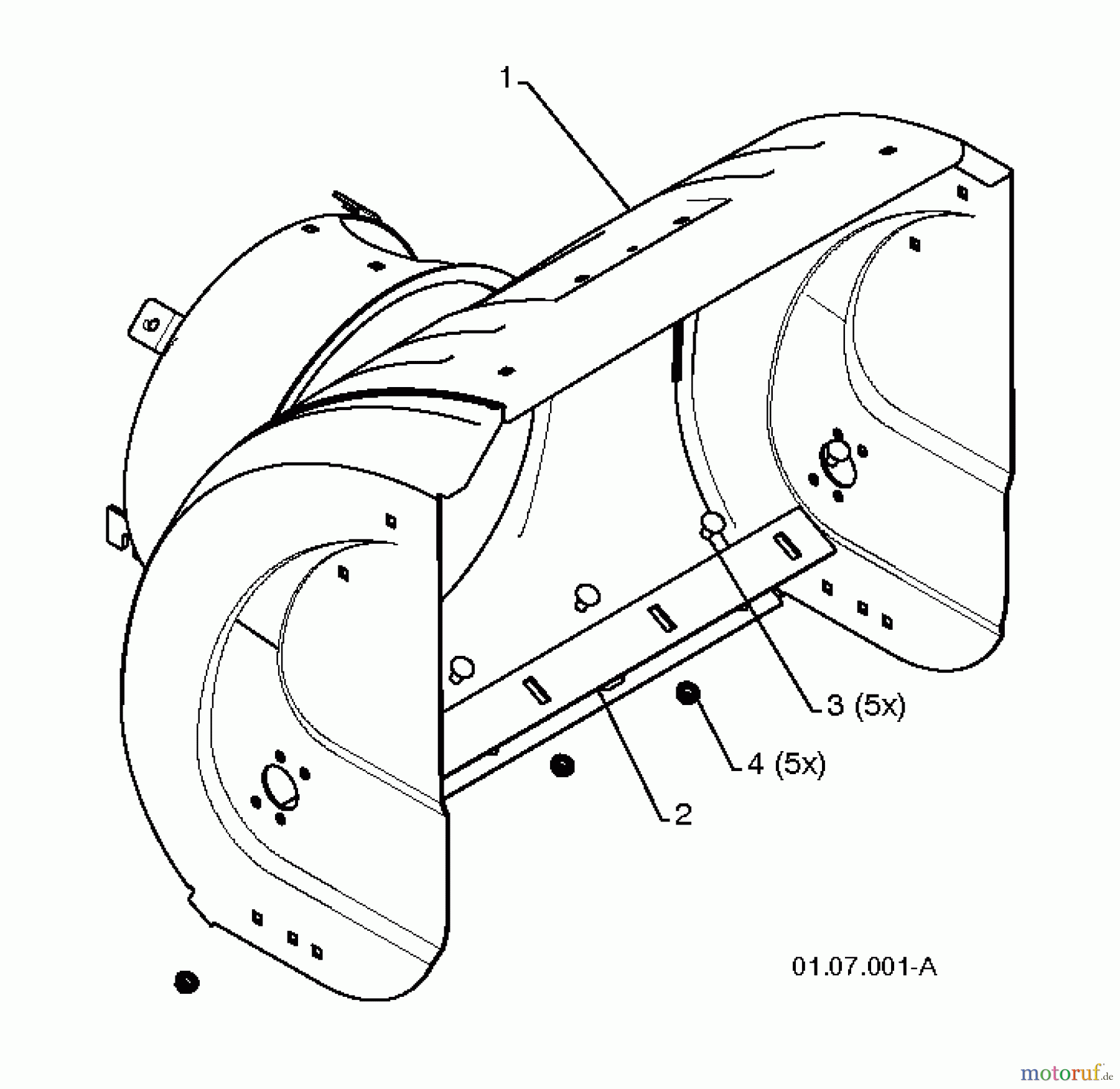 Jonsered Schneefräsen ST 2106 (96191002009) - Jonsered Snow Thrower (2012-05) AUGER HOUSING IMPELLER #5