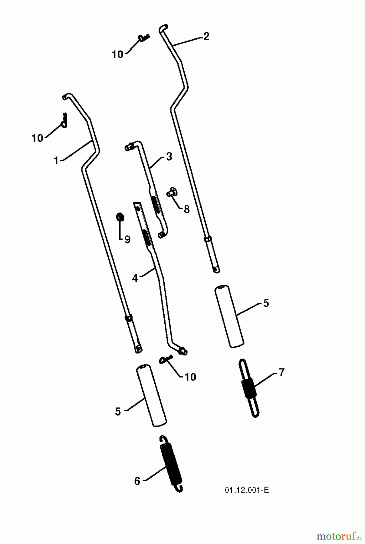  Jonsered Schneefräsen ST 2106 (96191002007) - Jonsered Snow Thrower (2011-05) HANDLE